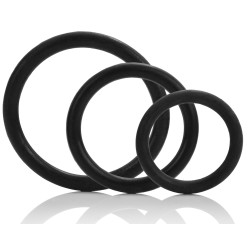 Calexotics Lot de 3 cockrings Noir